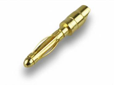 Goldkontakt Ø2,0mm Stecker