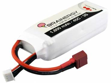 LiPo • 3s1p • 11,1V • 1.800mAh • 45C • BRAINERGY • kompatibel mit Deans T-Plug