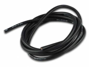 Silikonkabel • 1,5mm² x 1.000mm • schwarz