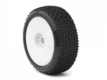 AKA 1:8 BUGGY CITYBLOCK (SOFT) EVO WHEEL PRE-MOUNTED WHITE