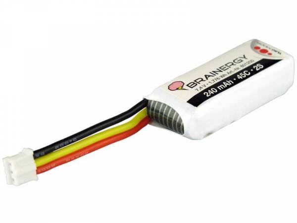 LiPo • 2s1p • 7,4V • 240mAh • 45C • BRAINERGY • kompatibel mit JST EH 2S