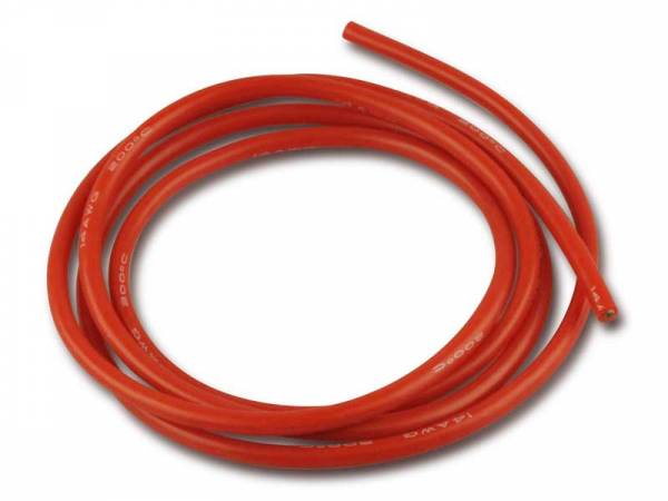 Silikonkabel • 2,5mm² x 1.000mm • rot