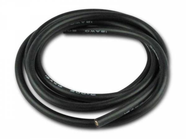 Silikonkabel • 4mm² x 1.000mm • schwarz
